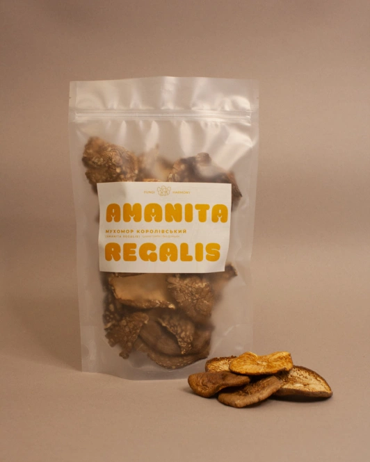 Amanita Regalis Mushroom Caps 50g.